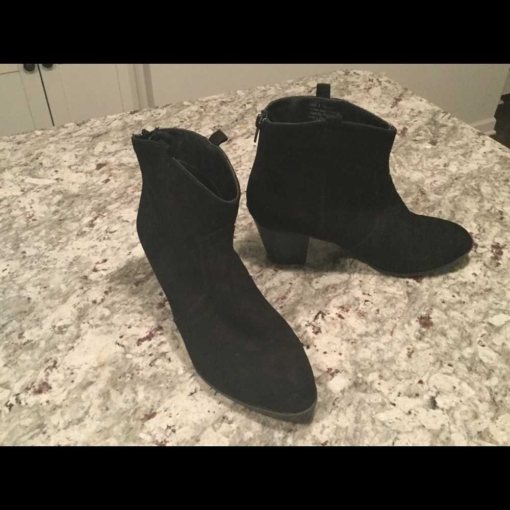 Black ankle boots